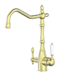 Смеситель для кухни Wonzon & Woghand WW-88458006-BG с подключением фильтра брашированное золото